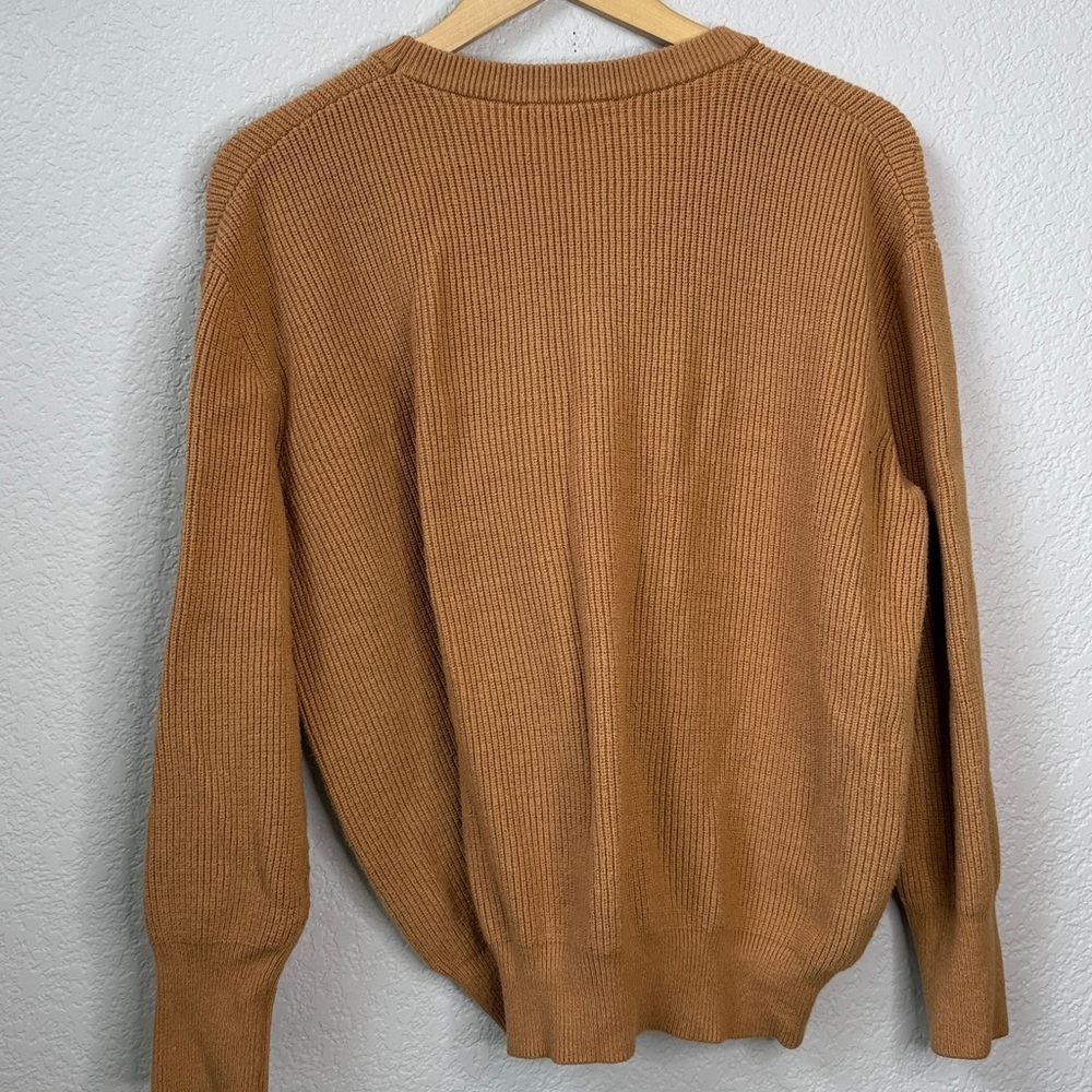 Workshop Republic Clothing Crewneck Knit Sweater Tan Brown size Large - Picture 7 of 10